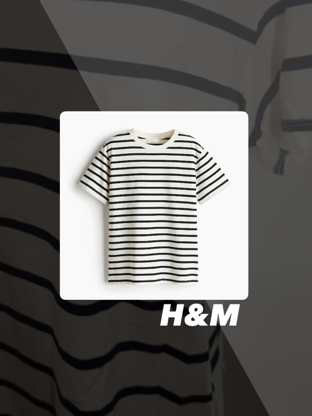 EUC H&M Striped Tee Shirt